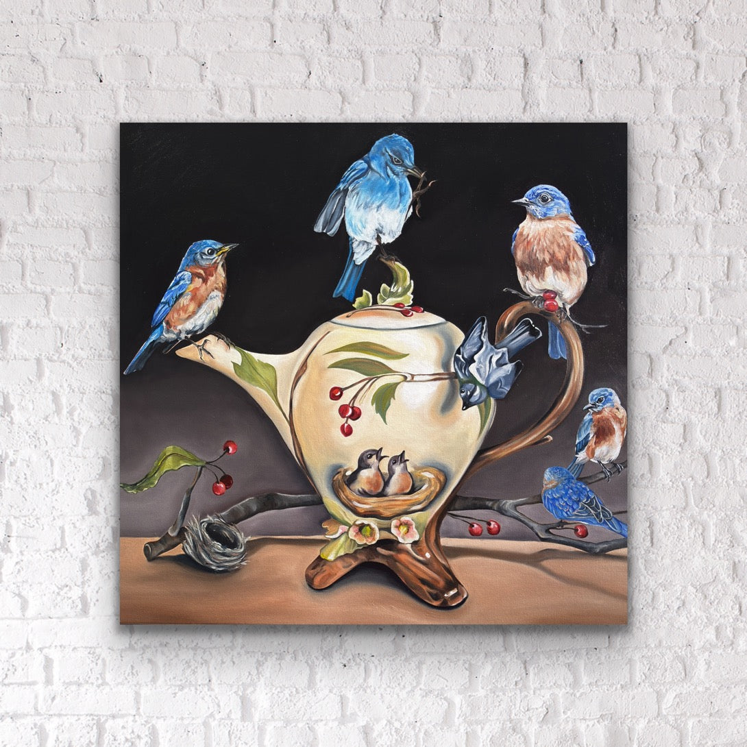 Tea Menagerie - Original 24x24