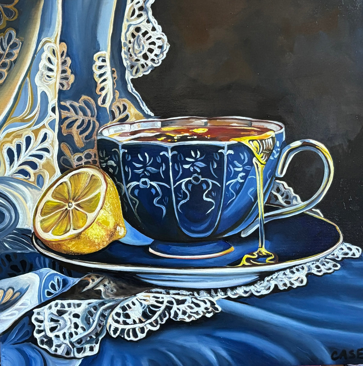Tea Time - 12x12 Original