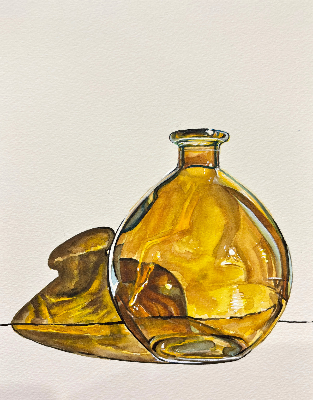 Art of the Day - Amber Round - Original