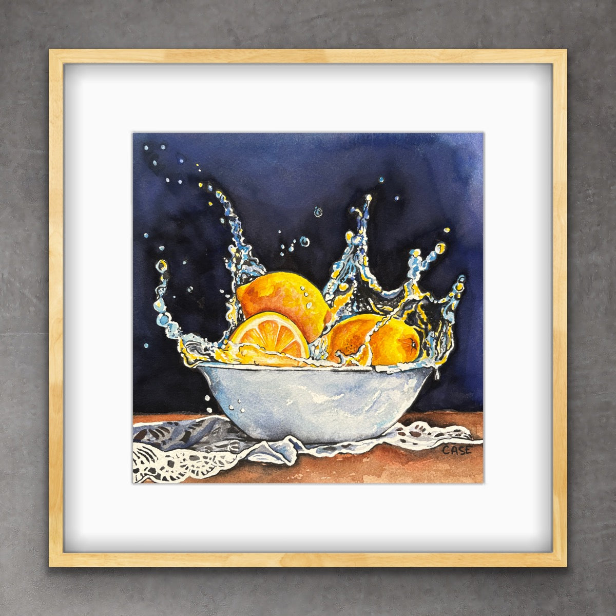 Lemon Bath - 13x13 Original