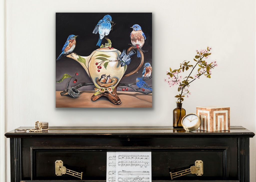 Tea Menagerie - Original 24x24