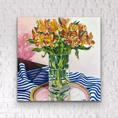 In a Pink Room- ORIGINAL 16x16 inches