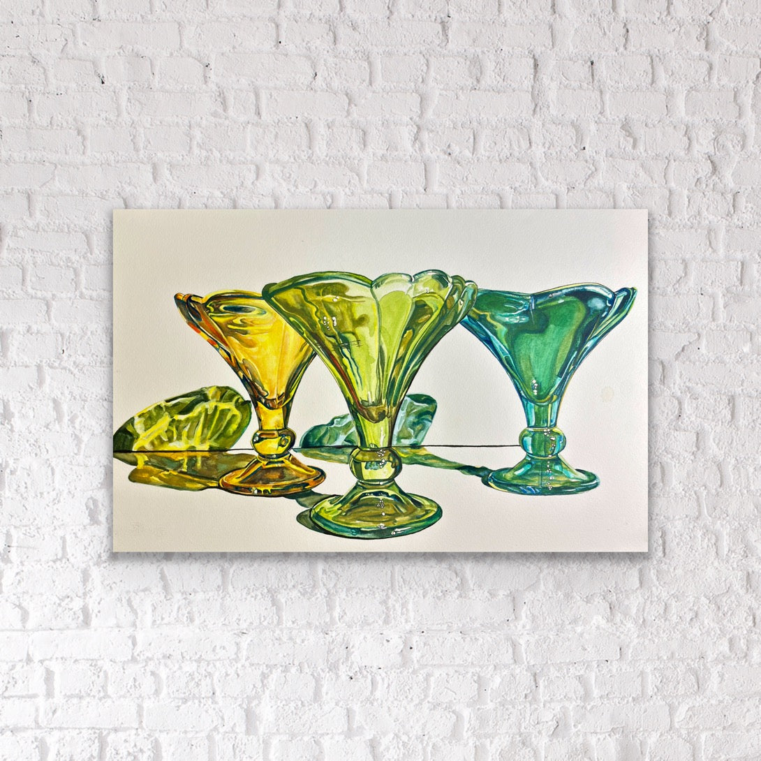 Dessert Glass - Original Watercolor