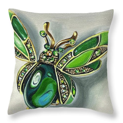 Brooch - Throw Pillow