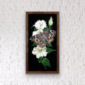 Moth and Moon Flowers - ORIGINAL 12x24 inches